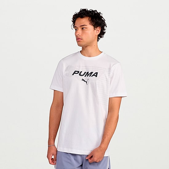 PUMA Mens Crew Neck Short Sleeve Regular Fit Graphic T-Shirt