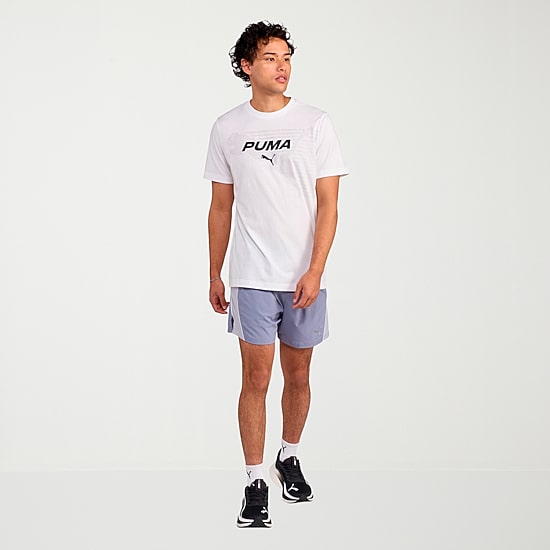 PUMA Mens Crew Neck Short Sleeve Regular Fit Graphic T-Shirt