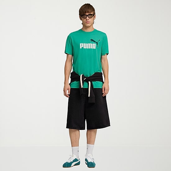 PUMA Essential Mens Crew Neck Short Sleeve Regular Fit Graphic T-Shirt