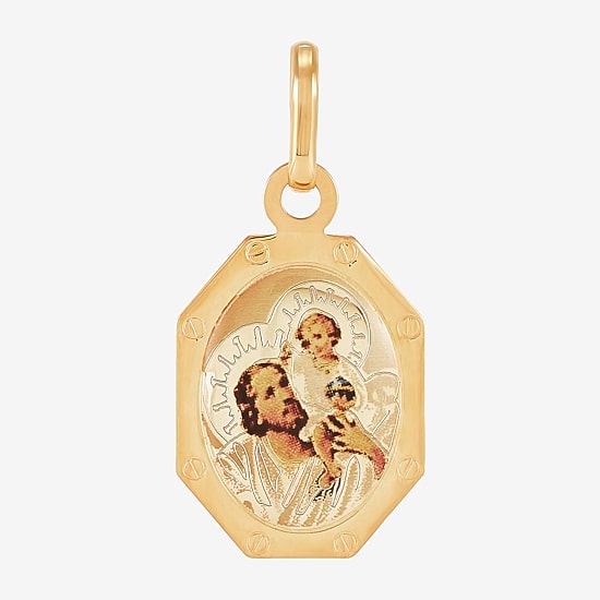 St.Christopher Unisex Adult 14K Gold Pendant