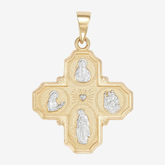 Cross Mens 14K Gold Cross Pendant