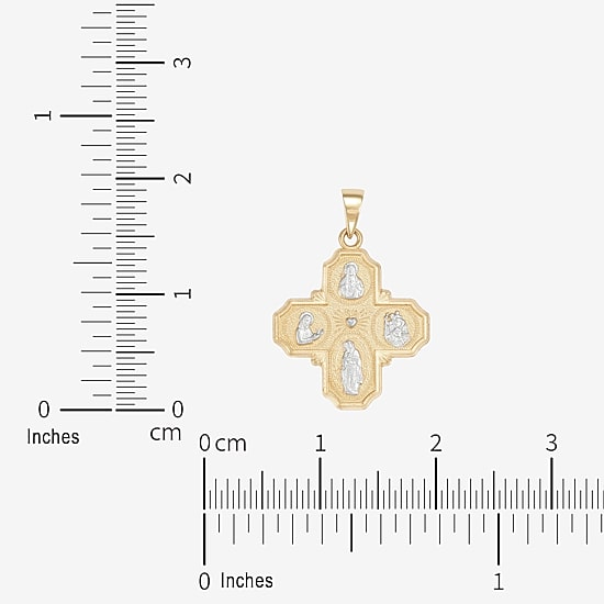 Cross Mens 14K Gold Cross Pendant