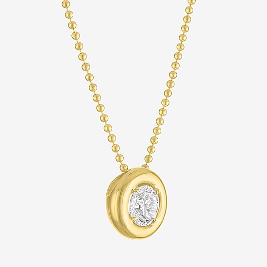 Diamond Addiction (G-H / Si2-I1) Womens 1 1/2 CT. T.W. Lab Grown White Diamond 14K Gold Over Silver 18 Inch Pendant Necklace