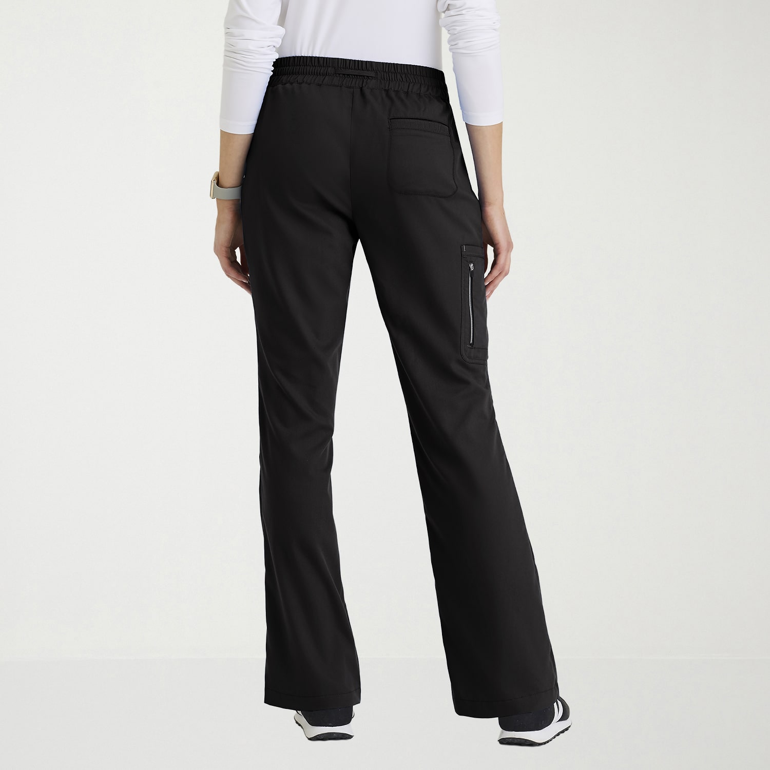 Grey's Anatomy™ by Barco Classic Grp735 Erin 5-Pocket Mid-Rise Fit & Flare Leg Womens Plus Tall Stretch Fabric Moisture Wicking Scrub Pant