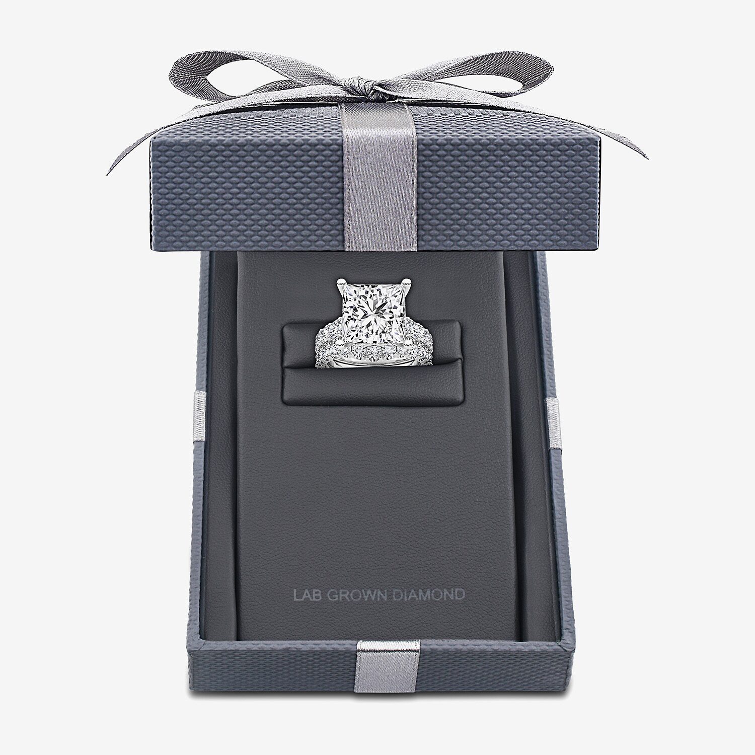 Grown Gorgeous (F / Vs2) Womens / Ct. T.W. Lab White Diamond 14K Gold Side Stone Bridal Set