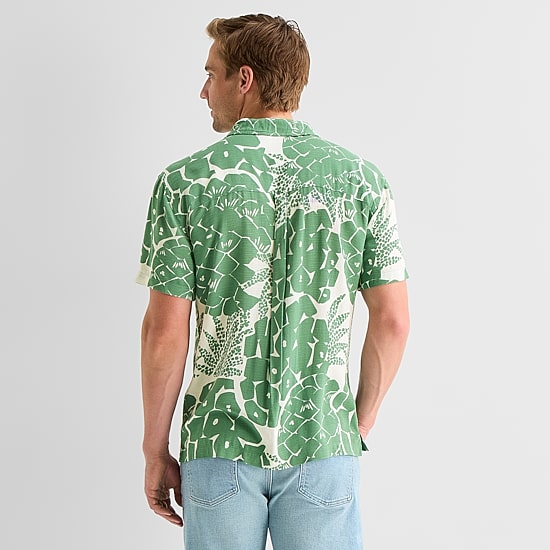 St. John's Bay Mens Short Sleeve Camp Shirt