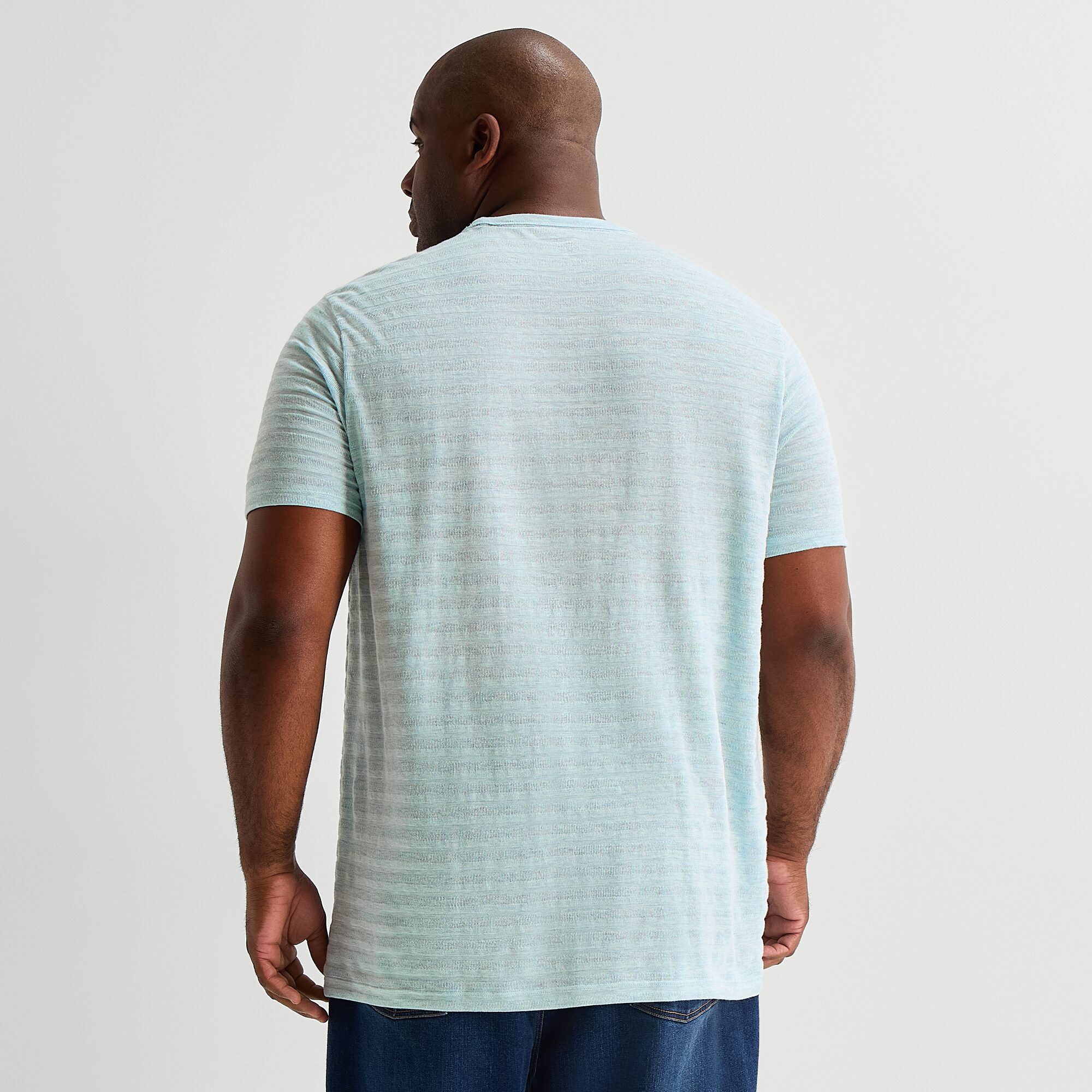 mutual weave Mens Round Neck Short Sleeve Big and Tall T-Shirt
