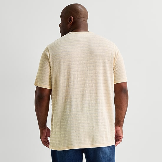 mutual weave Mens Round Neck Short Sleeve Big and Tall T-Shirt