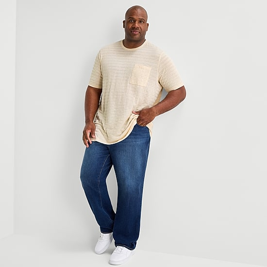 mutual weave Mens Round Neck Short Sleeve Big and Tall T-Shirt