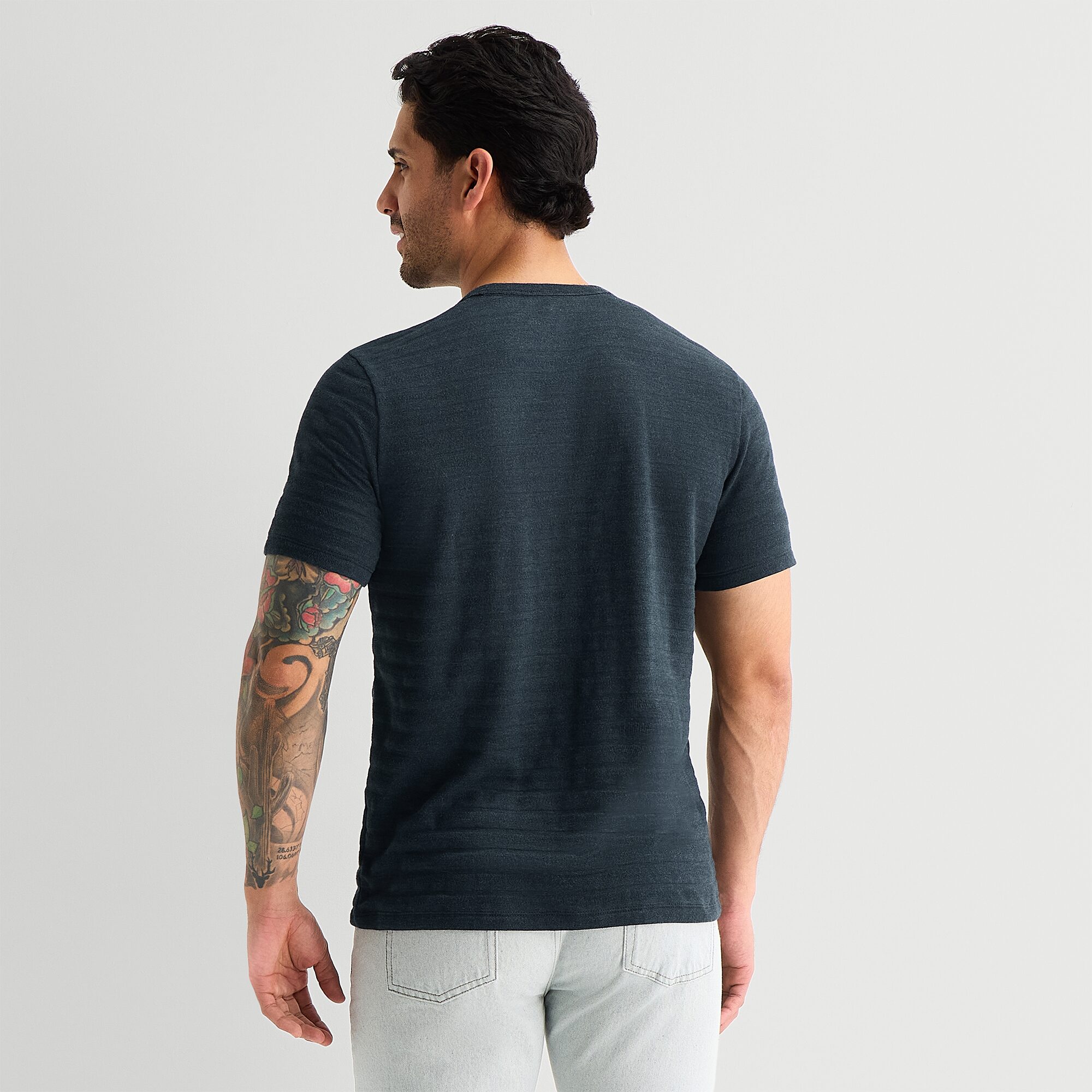 mutual weave Mens Round Neck Short Sleeve T-Shirt