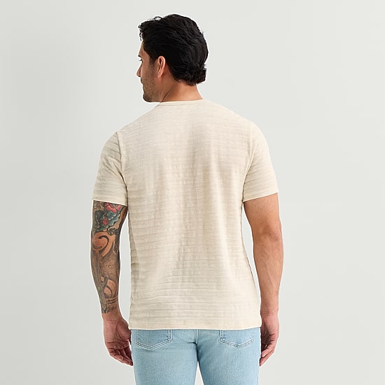 mutual weave Mens Round Neck Short Sleeve T-Shirt