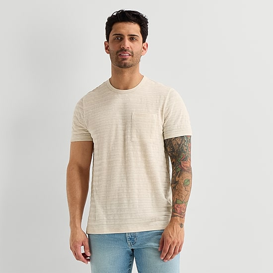 mutual weave Mens Round Neck Short Sleeve T-Shirt