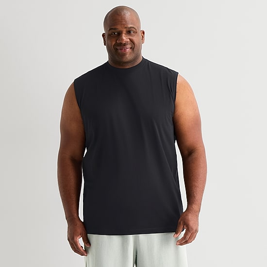Xersion Mens Crew Neck Sleeveless Big Muscle T-Shirt