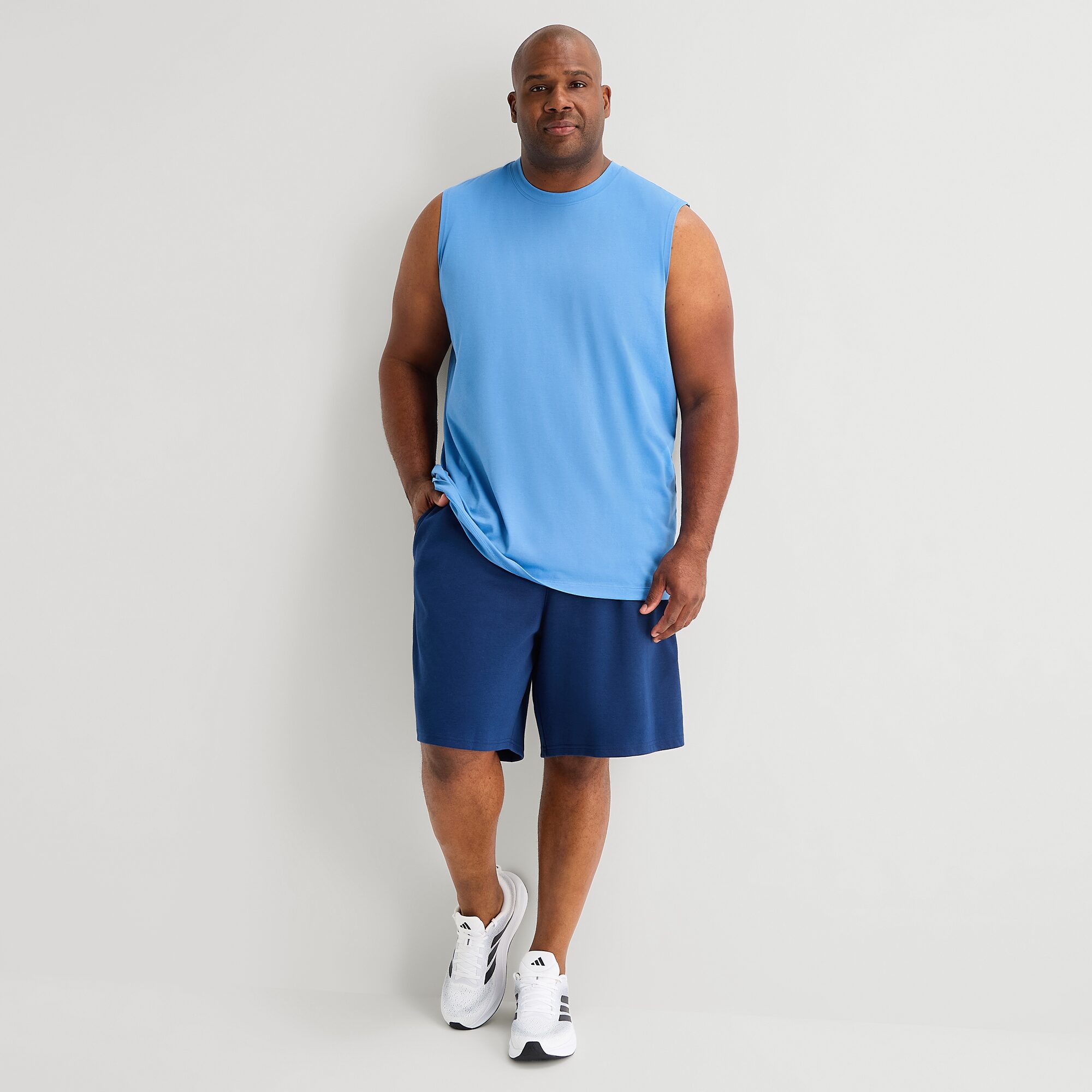 Xersion Mens Crew Neck Sleeveless Big Muscle T-Shirt