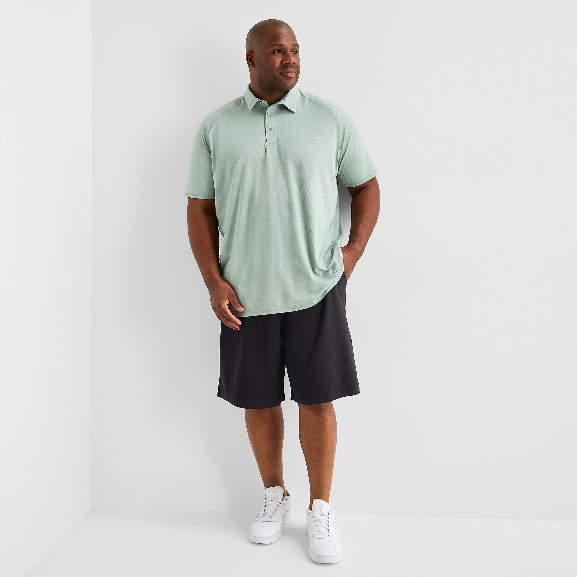 Xersion Mens 9" Mid Rise Big Workout Shorts