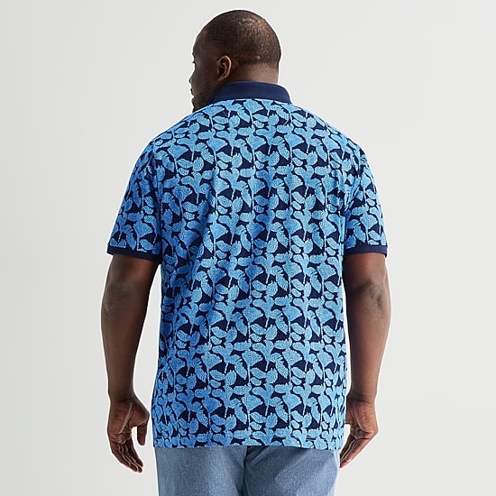 Shaquille O'Neal XLG™ Big and Tall Mens Regular Fit Short Sleeve Polo Shirt