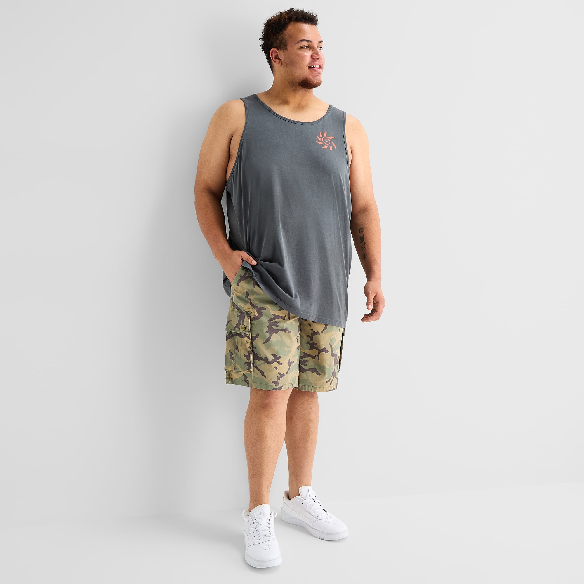 Arizona Mens 10" Big and Tall Cargo Short