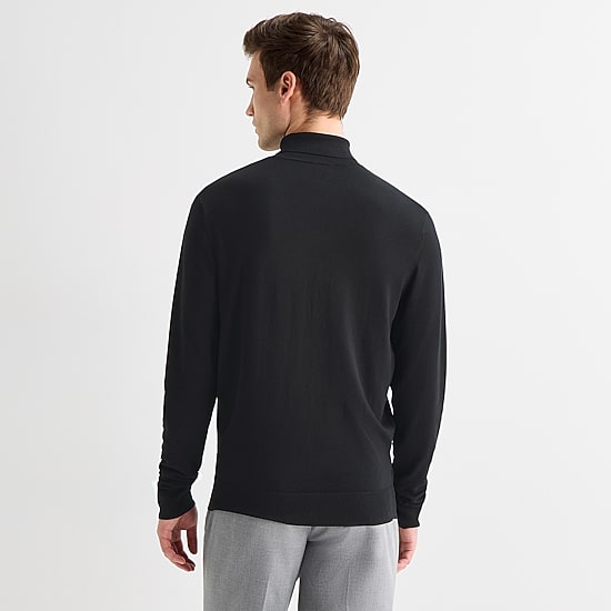 J. Ferrar Mens Long Sleeve Regular Fit Turtleneck