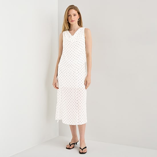 a.n.a Sheer Womens Draped Neck Sleeveless Tank Top