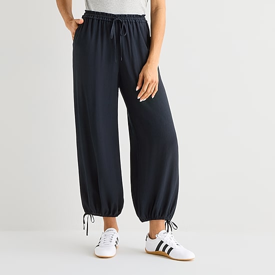 A.N.A Womens Crinkle Harem Pant