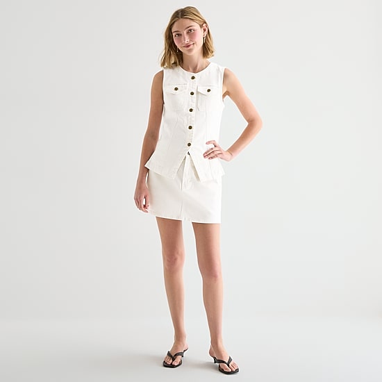 A.N.A Womens Mid Rise Mini Denim Skirt