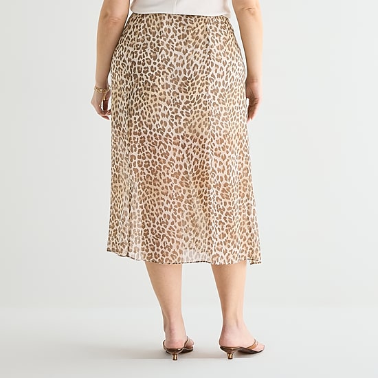 A.N.A Womens Plus Midi Skirt
