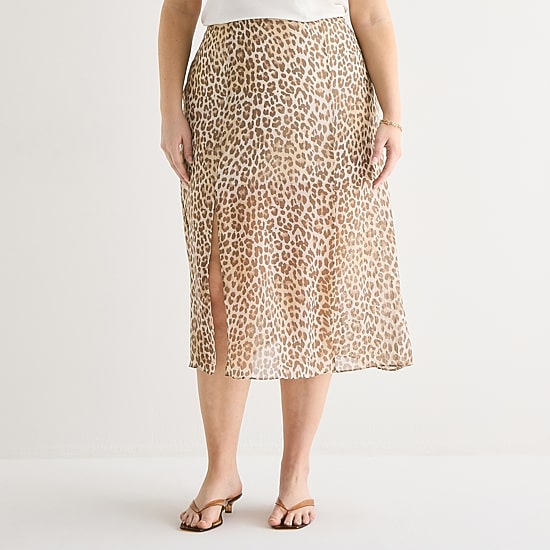 A.N.A Womens Plus Midi Skirt