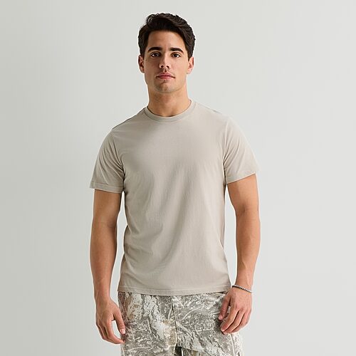Arizona Mens Crew Neck Short Sleeve T-shirt In Gray