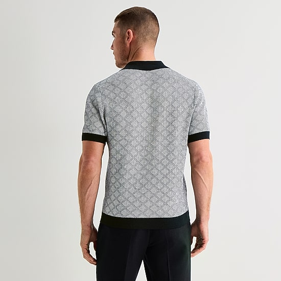 J. Ferrar Johnny Collar Mens Short Sleeve Polo Sweater