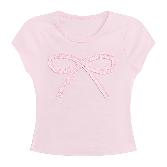 by&by girl Big Kid Girls Round Neck Short Sleeve T-Shirt