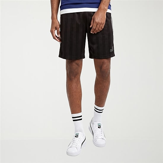 PUMA Mens 8" Adjustable Waist Drawstring Waist Soccer Short