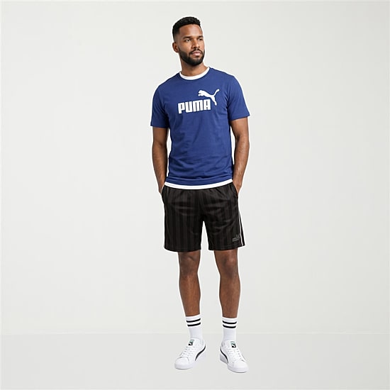 PUMA Mens 8" Adjustable Waist Drawstring Waist Soccer Short