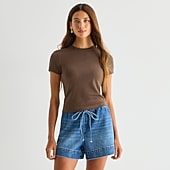 a.n.a Perfect Tee Womens Crew Neck Short Sleeve T-Shirt