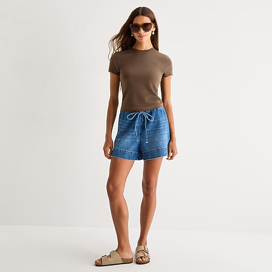 a.n.a Perfect Tee Womens Crew Neck Short Sleeve T-Shirt