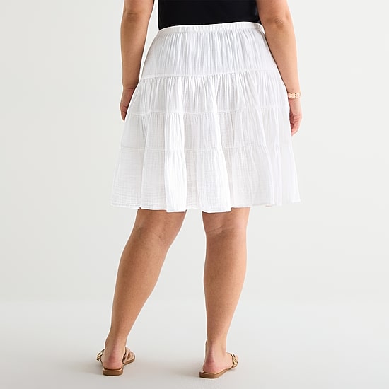 A.N.A Womens Plus A-Line Skirt