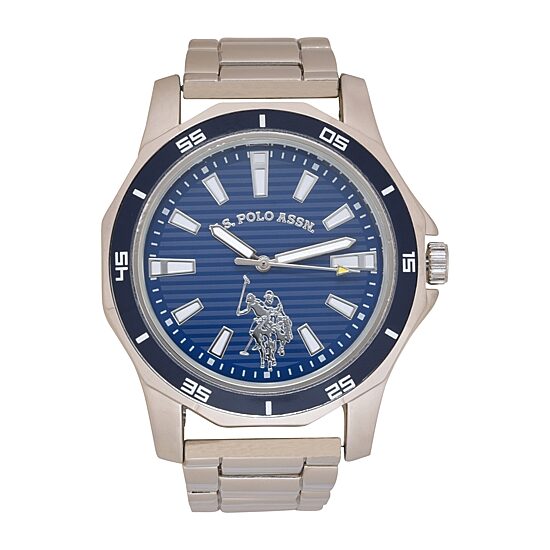 U.S. Polo Assn. Mens Silver Tone Bracelet Watch Usc80525jc