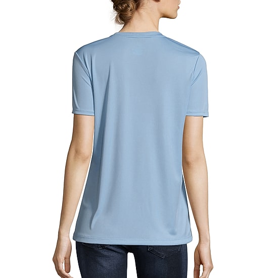 Hanes Womens Cool-DRI V Neck Short Sleeve Performance T-Shirt