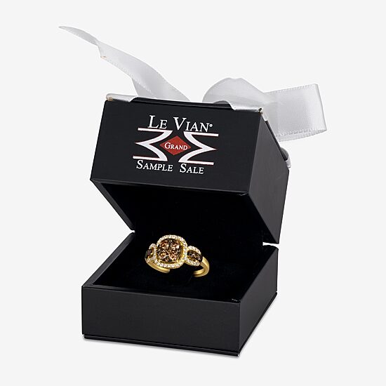Le Vian® Grand Sample Sale™ Ring featuring 3/4 CT. Chocolate Diamonds® 1/3 CT. Nude Diamonds™ set in 14K Honey Gold™