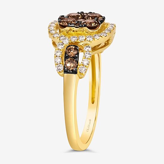 Le Vian® Grand Sample Sale™ Ring featuring 3/4 CT. Chocolate Diamonds® 1/3 CT. Nude Diamonds™ set in 14K Honey Gold™