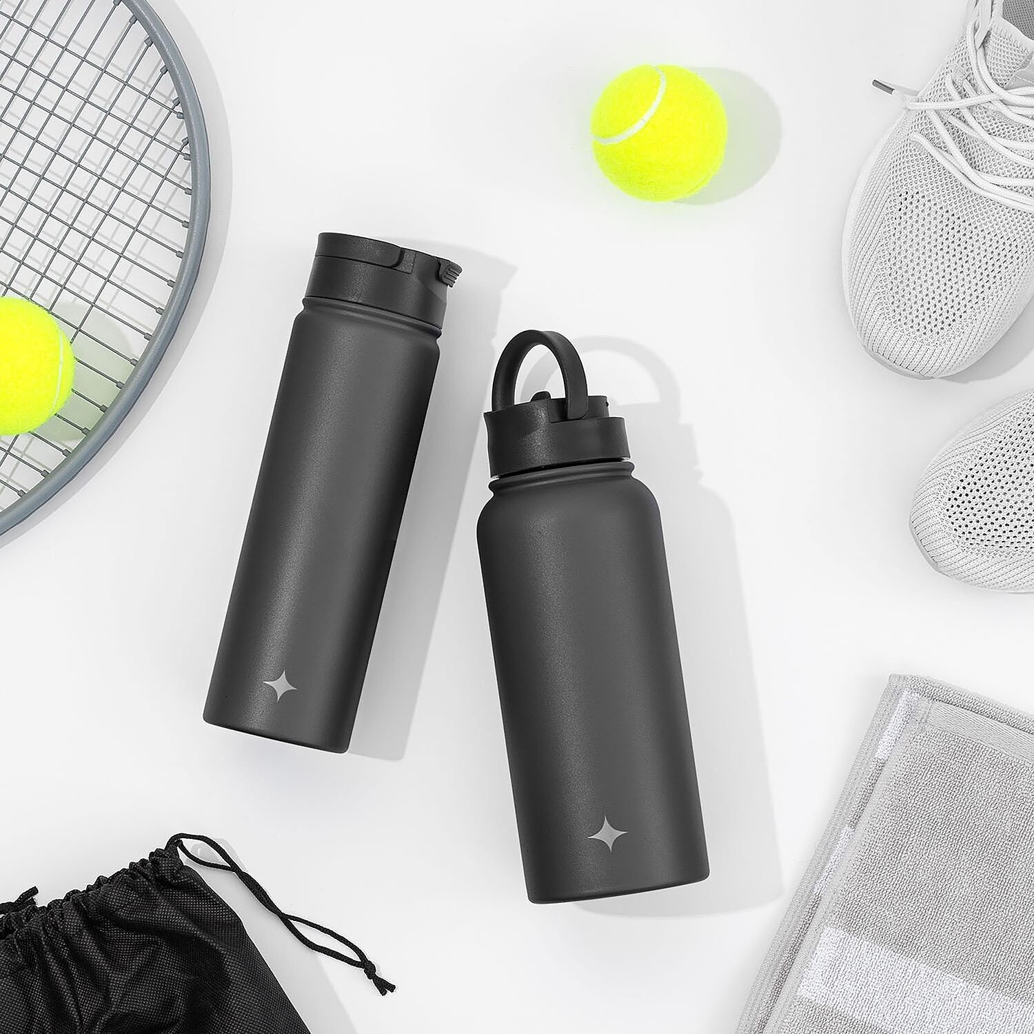Joyjolt Triple Insulated Water With Flip Lid & Sport Straw - 22 Oz Oz. Bottle