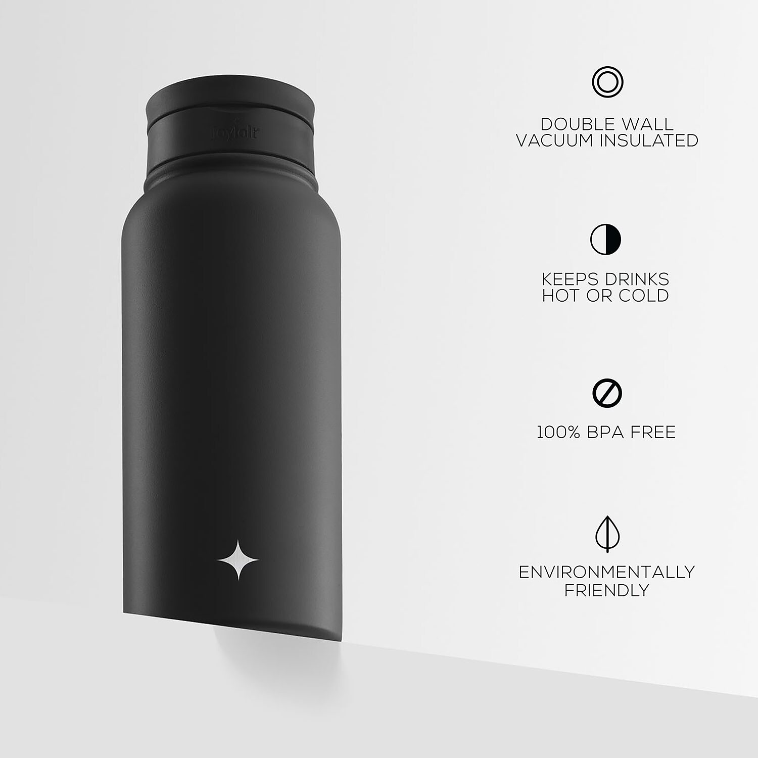 Joyjolt Insulated Water With Flip Lid & Sport Straw - 32 Oz Oz. Bottle