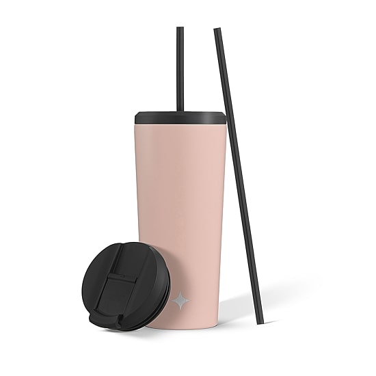 Joyjolt Insulated Tumbler With Flip Lid And Straw - 20 Oz Insulated Tumbler