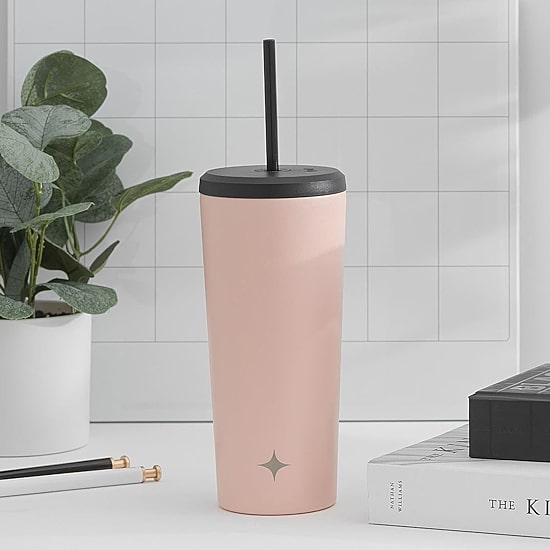 Joyjolt Insulated Tumbler With Flip Lid And Straw - 20 Oz Insulated Tumbler