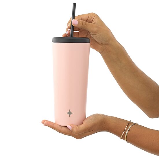 Joyjolt Insulated Tumbler With Flip Lid And Straw - 20 Oz Insulated Tumbler