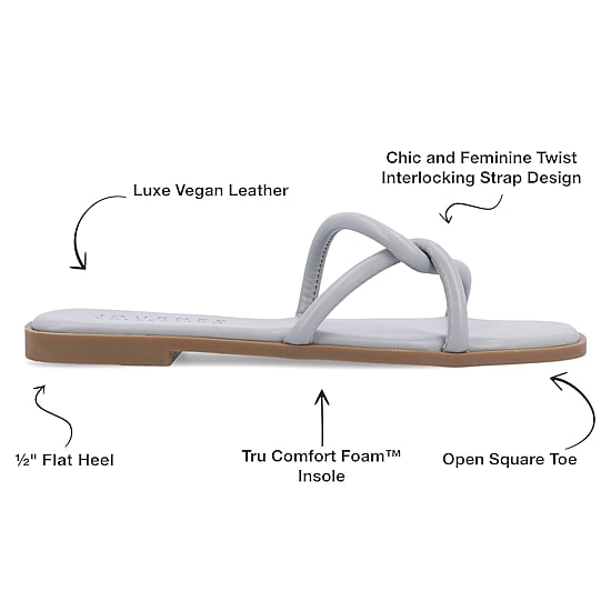 Journee Collection Womens Lauda Flat Sandals
