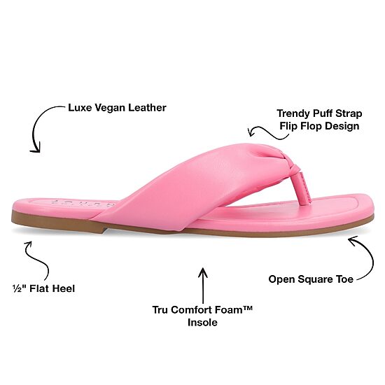 Journee Collection Womens Kyleen Flat Sandals