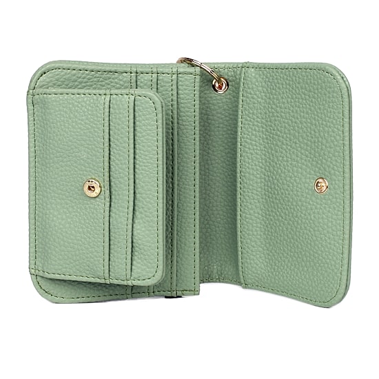 Julia Buxton Mini Flap Card Case Womens RFID Blocking Wallet