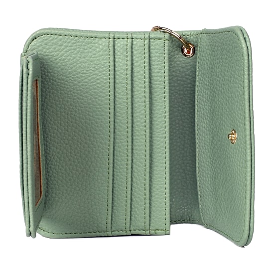 Julia Buxton Mini Flap Card Case Womens RFID Blocking Wallet