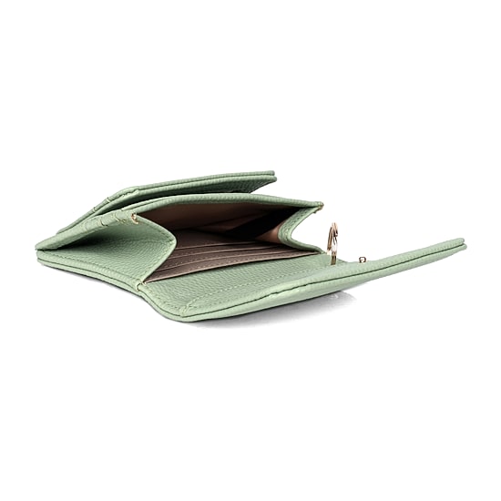 Julia Buxton Mini Flap Card Case Womens RFID Blocking Wallet