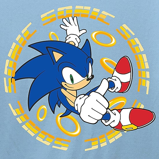 Little & Big Kid Boys Crew Neck Short Sleeve Regular Fit Sonic the Hedgehog Graphic T-Shirt